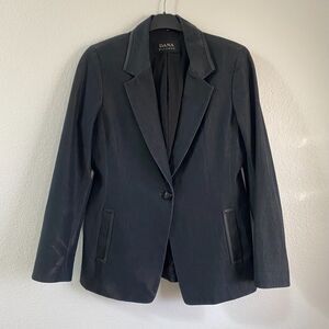 Dana Buchman Size 8 Women's Dark Gray‎ Lightweight Blazer